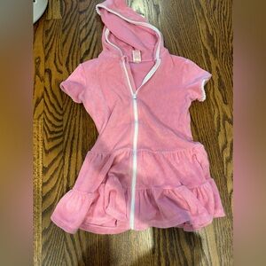 Cat & Jack Pink Zip-Up swim cover up